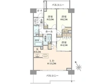 【東京都/世田谷区桜上水】桜上水ガーデンズ E棟 間取り図