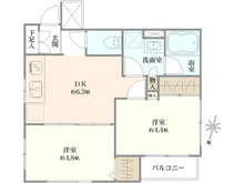 【東京都/世田谷区三宿】クレッセント池尻大橋 間取り図