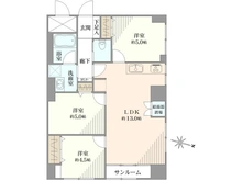 【東京都/渋谷区笹塚】パールハイツ笹塚 間取り図