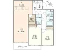 【東京都/新宿区中落合】メゾンセゾン落合 間取り図