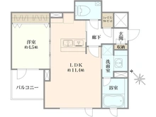 【東京都/渋谷区初台】デュオヴェール渋谷初台 間取り図