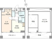 【東京都/新宿区北新宿】PREMIUM　CUBE　G　北新宿 間取り図