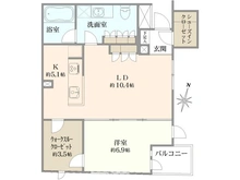 【東京都/渋谷区幡ヶ谷】プラウドジェム幡ヶ谷 間取り図