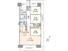 【東京都/中央区晴海】晴海フラッグ PARK VILLAGE  B棟 間取り図