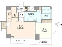 【東京都/中野区大和町】レガリス高円寺 間取り図