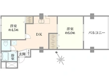 【東京都/渋谷区代々木】代々木第2コーポラス 間取り図