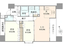 【東京都/渋谷区代々木】グランド・ガーラ代々木参宮橋 間取り図