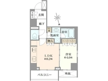 【東京都/港区新橋】リビオレゾン新虎通り 間取り図