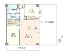 【東京都/西東京市田無町】ライオンズマンション田無第2 間取り図