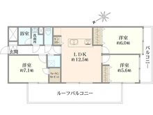 【東京都/練馬区関町南】ダイアパレス武蔵関 間取り図