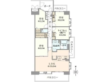 【東京都/小平市天神町】オーベル花小金井 間取り図