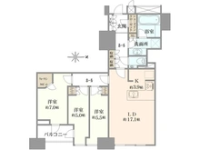 【東京都/港区三田】三田ガーデンヒルズ イーストヒル 間取り図