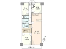【東京都/西東京市保谷町】保谷パークハウス B棟 間取り図