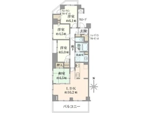 【東京都/三鷹市下連雀】ザ・パームス三鷹ビバーチェ 間取り図