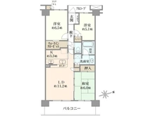 【東京都/三鷹市下連雀】ベルディオ三鷹レジデンス 間取り図