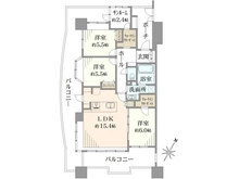 【東京都/福生市武蔵野台】レクセルマンション福生第2 間取り図