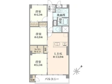 【東京都/三鷹市牟礼】三鷹ナシヨナルコート1 号棟 間取り図