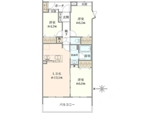 【東京都/西東京市保谷町】ダイアパレス武蔵野本町 間取り図