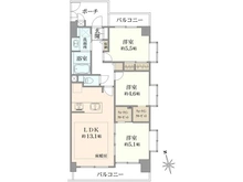 【東京都/三鷹市下連雀】サンティール三鷹ノースウイング 間取り図