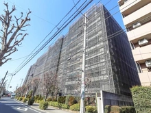 【東京都/西東京市柳沢】ザ・ガーデンハウス武蔵野 外観：大規模修繕中