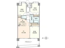 【東京都/三鷹市下連雀】ベルジュール三鷹 間取り図