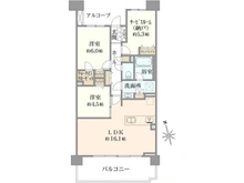 【東京都/西東京市向台町】ヴィーガーデン　ザ・レジデンス Aサルーン 間取り図