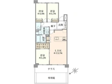 【東京都/武蔵野市吉祥寺北町】パークホームズ 吉祥寺北町三丁目 間取り図