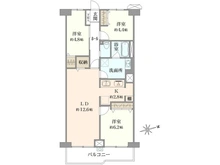【東京都/練馬区関町南】コーズ関町スカイハイツ2号棟 間取り図