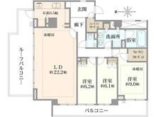 【東京都/渋谷区大山町】パークコート渋谷大山町ザ・プラネ悠邸 間取り図