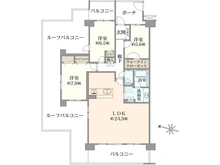 【東京都/西東京市芝久保町】パークウエスト東京イーストブロック棟 間取り図