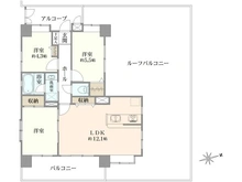【東京都/西東京市田無町】ライオンズガーデン田無 間取り図