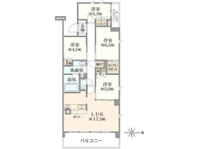 【東京都/練馬区関町南】ブリリアシティ三鷹サクラコート E棟 間取り図