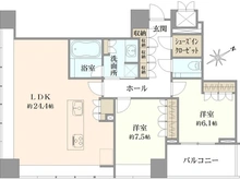 【東京都/港区麻布台】グランスイート麻布台ヒルトップタワー 間取り図