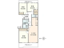 【東京都/三鷹市下連雀】パークハイム三鷹 間取り図