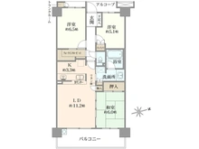 【東京都/三鷹市下連雀】ベルディオ三鷹レジデンス 間取り図