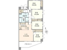 【東京都/調布市染地】ミオカステーロ調布緑地公園 間取り図