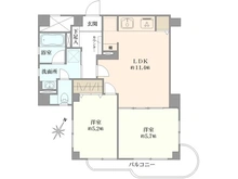 【東京都/調布市布田】調布ヶ丘ハイツ 間取り図
