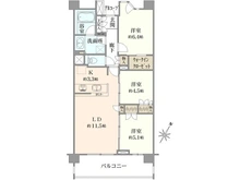 【東京都/調布市東つつじケ丘】パークホームズつつじヶ丘 間取り図
