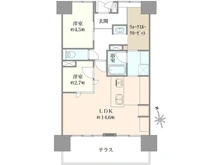 【東京都/調布市布田】ライオンズヴィアーレ調布 間取り図