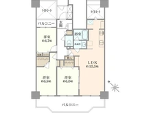 【東京都/調布市飛田給】調布の森ハイム 間取り図