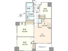 【東京都/調布市多摩川】クリオ京王多摩川壱番館 間取り図