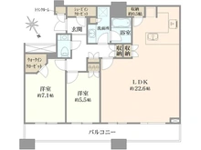 【東京都/品川区上大崎】ブリリアタワーズ目黒 サウスレジデンス 間取り図