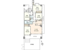 【東京都/調布市西つつじケ丘】つつじヶ丘ガーデンハウスヒルサイドレジデンス 間取り図
