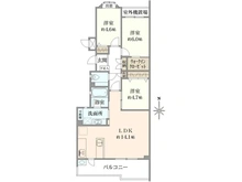 【東京都/調布市国領町】朝日マンション国領 間取り図