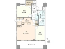 【東京都/調布市小島町】ブランズ調布アーバンプレミアム 間取り図