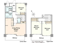 【東京都/世田谷区野毛】セザールリバーサイド上野毛 間取り図