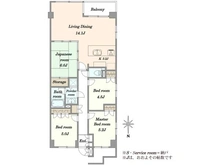 【東京都/新宿区百人町】THEパームス西戸山 間取り図