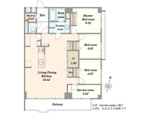 【東京都/目黒区自由が丘】自由が丘ハイタウン 間取り図