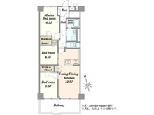 【東京都/目黒区自由が丘】自由が丘ハイタウン 間取り図
