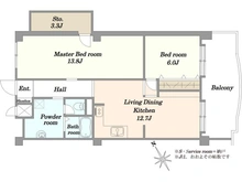 【東京都/世田谷区奥沢】カーサ九品仏 間取り図